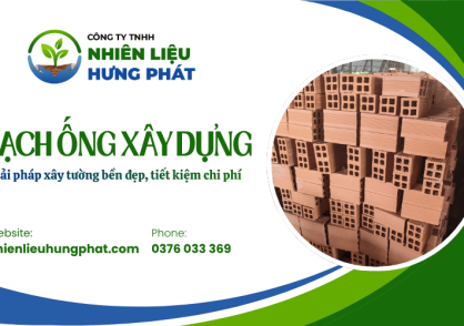 Gạch ống xây dựng: Giải pháp xây tường bền đẹp, tiết kiệm chi phí